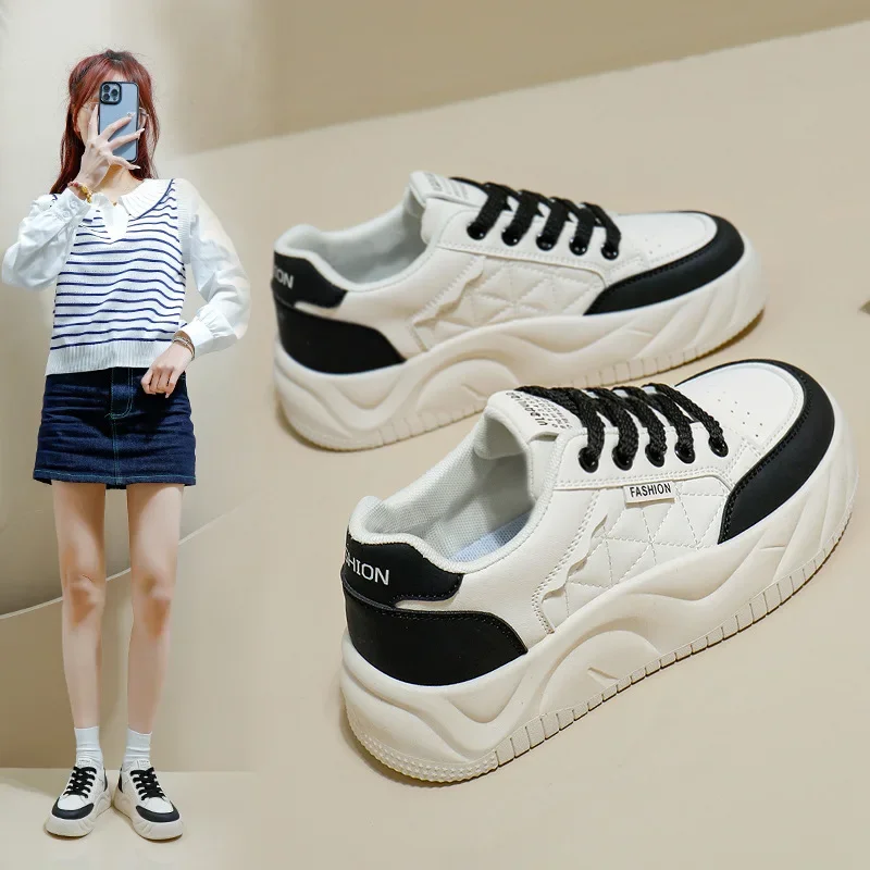 

Men's designer sneakers Fashionable and casual microfiber leather mesh breathable high-rise flat-soled thick-soled shoes