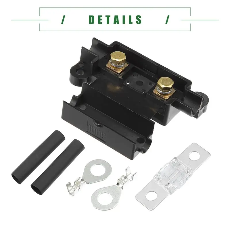 ANS Fuse Holder Kit For Dual Battery System, Fuse Holder, Tube Terminals, Pre Cut Heat Shrink Sleeving ,6 Set (80A) Easy To Use-