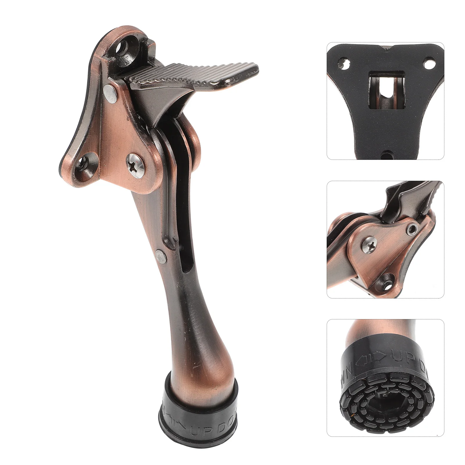 Adjustable Stopper Step On Stoppers For Bottom Of Heavy Duty Door Stop Wedge Foot Operated Easy Installation Door Holder For