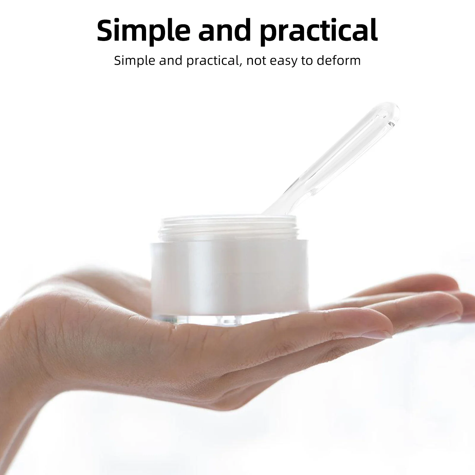 

Plastic Mask Applicator Thickened Spatula Transparent Ergonomic Design for Facial and Body Mask Mixing DIY Skincare Tool