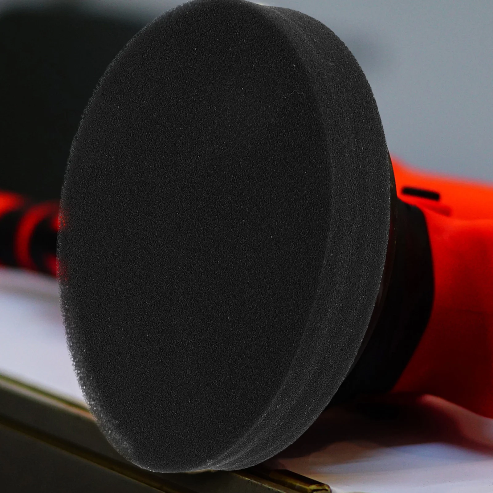

4 pcs Black Flat Sponge Polishing Pads 5 Inch 125mm Diameter for Car Waxing Buffing Practical Design Easy Install