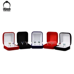 Velvet Jewelry Box Ring Bo Jewelry Storage Box Double Ring Box Pearl Treasure Box Wedding Gift Box Joyeros Organizer De Joyas