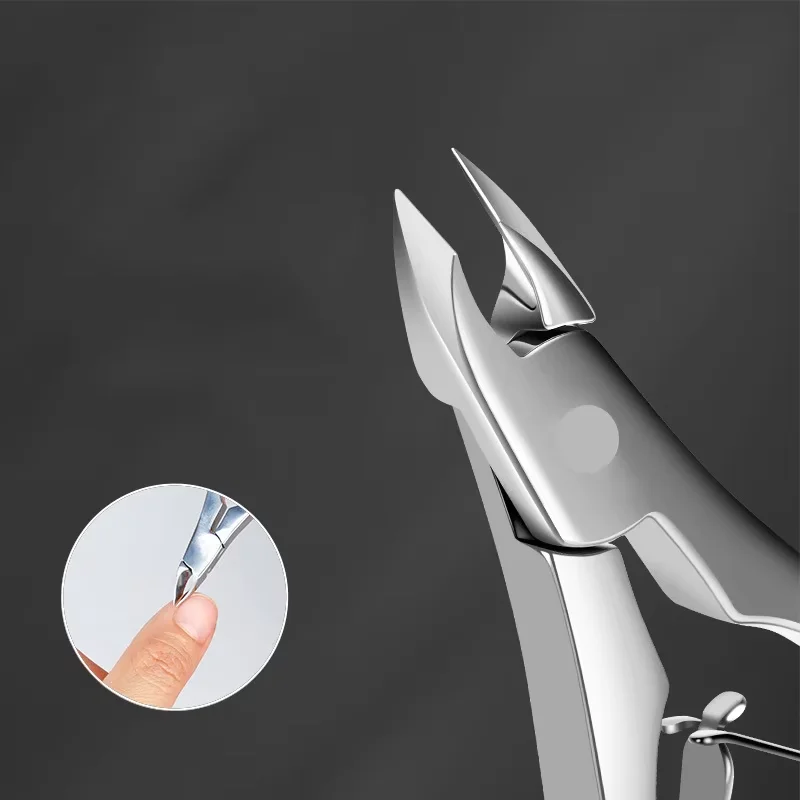 مقص أظافر، أداة تشذيب الجلد الميت، مقص أظافر، ستانلس ستيل، مقص بارونيشيا خاص للعملاء الجدد في صالونات التجميل