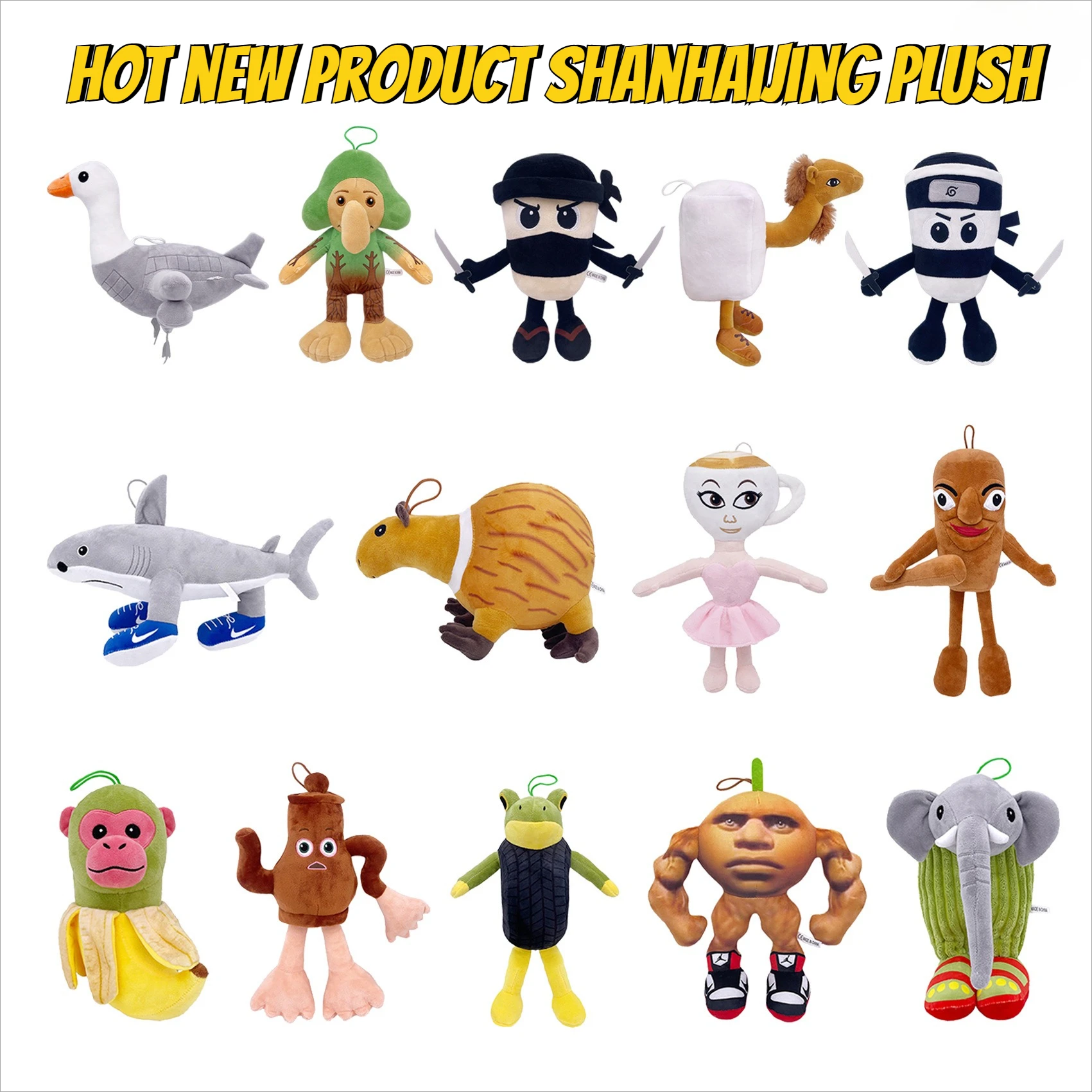 

Popular New Product AI American Shanhaijing Shark Plush Toy Doll Tung Tung Sahur Doll Children's Gift
