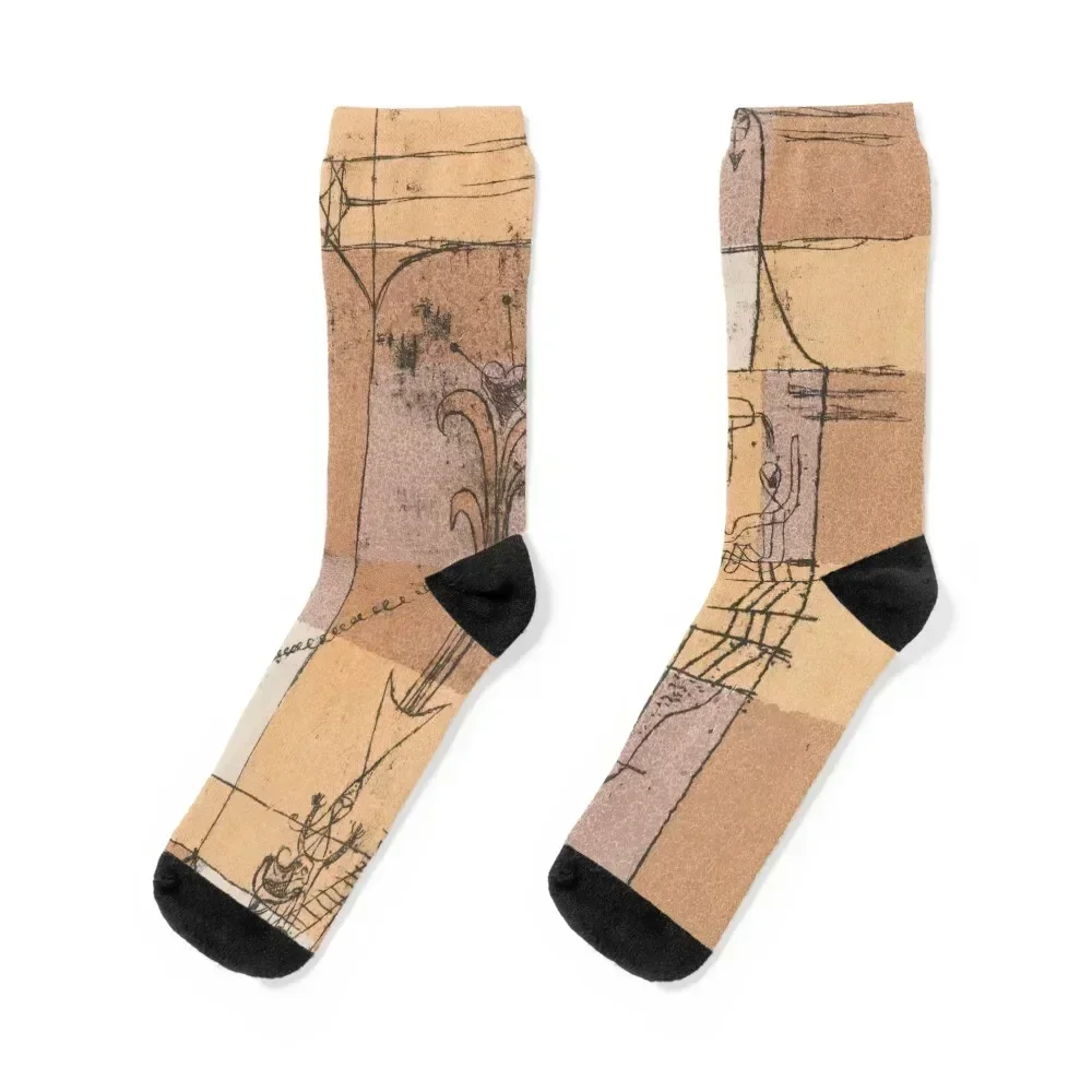 

Hoffmannesque , Paul Klee Socks cartoon moving stockings ankle Socks Men Women's