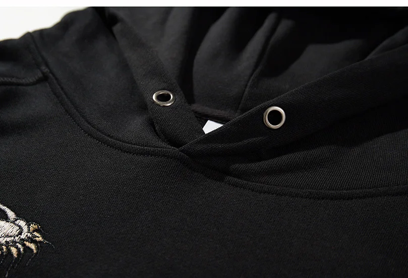 Unisex Sukajan Hoodie für Männer und Frauen, Drachen- und Phönixmuster, Stickerei, Baumwollpullover, lockerer, lässiger Street-Sweatshirt, TopsA1 – Detail 5