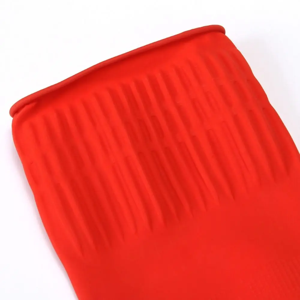 1 Pair Waterproof Heavy Duty Rubber Gloves Extra Long Thick Car Washing Gloves Acid Oil Resistant Chemical Resistant