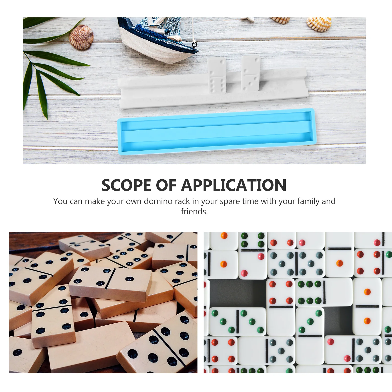 الدومينو رف سيليكون لتقوم بها بنفسك الحرفية لصب الراتنج تخزين حامل الايبوكسي أدوات قولبة لتقوم بها بنفسك لوازم الفن الحرفية قالب أدوات صنع المجوهرات #3