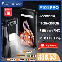 FOSSIBOT F106 PRO Rugged Phone MTK G85 15GB+256GB 12000mAh Smartphone Android 14 NFC