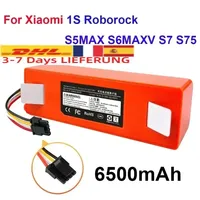 14.4V 6500mAh Replacement Battery for XiaoMi 1S Roborock S5MAX S6MAXV S7 S75 Sweeping Mopping Robot Vacuum Cleaner