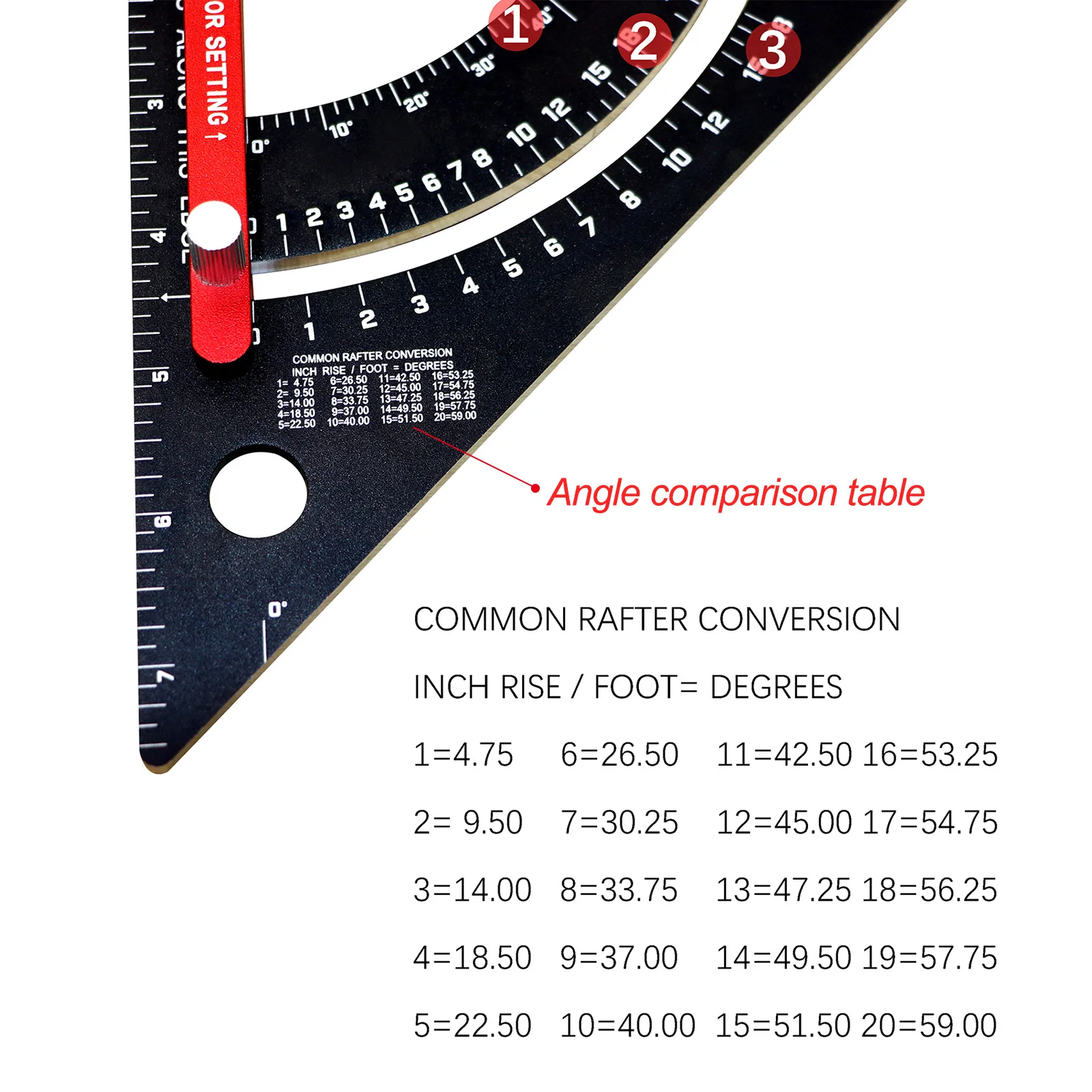 Nuovo 2 In1 triangolo pieghevole quadrati righello angolo di posizionamento strumento per la lavorazione del legno asta di estensione del Layout