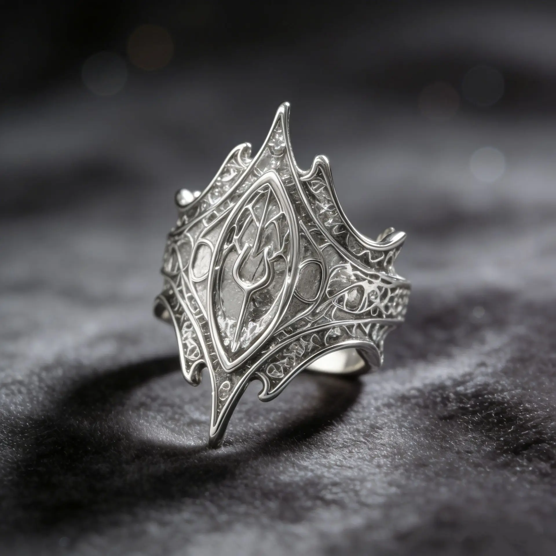 Anillo abierto con diseño gótico, de estilo vintage, en plata y negro, con púas, para hombres y mujeres. Accesorio de moda punk para los dedos, ideal para fiestas, uso casual y como regalo unisex. Joyería.