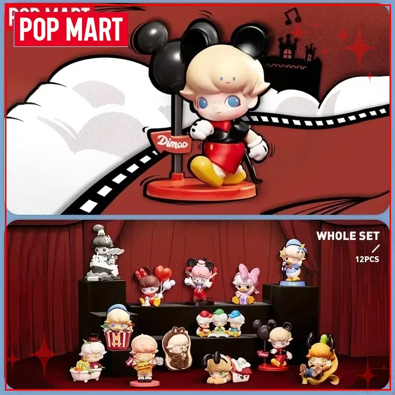 

POPMART DIMOO WORLD Disney Series Виниловая пухлая плюшевая глухая коробка Коллекционные предметы