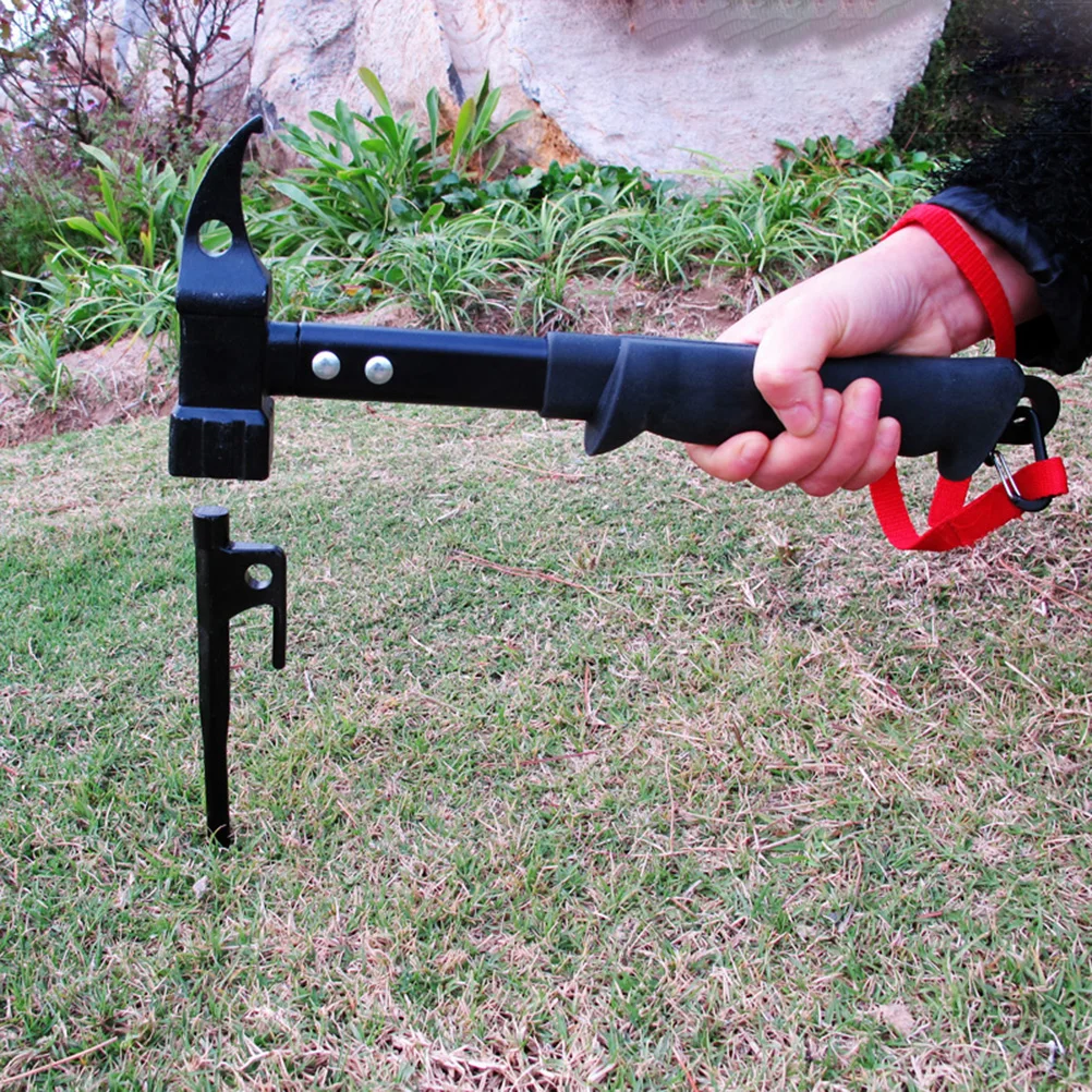 

Cast Steel Hammer Outdoor Camping Hunting Multi Purpose Forged Steel Mallet Durable Wearable Tent Stake Hammer