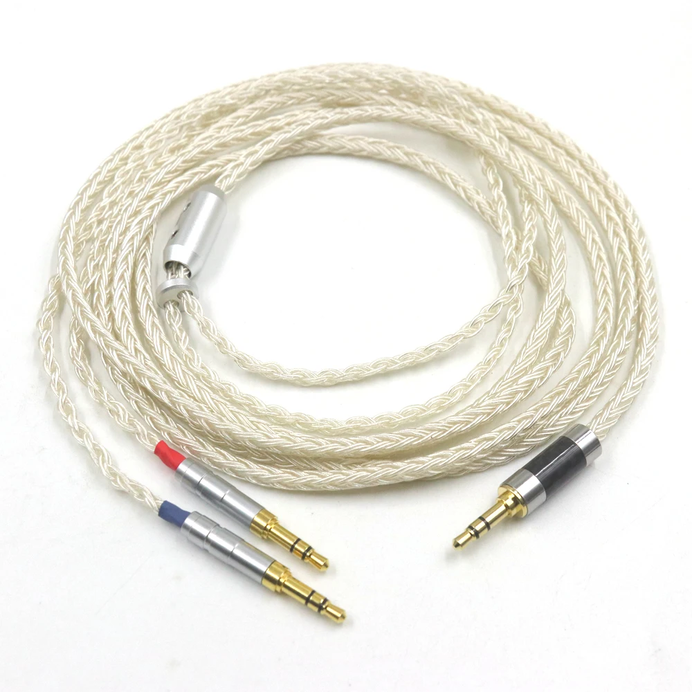 

16 Cores UPOCC For 3.5 Hifiman Ananda sundara HE1000se HE6se he400 Z7M2 Silver Plated 2.5/3.5/4.4mm Headphone Balance Cable