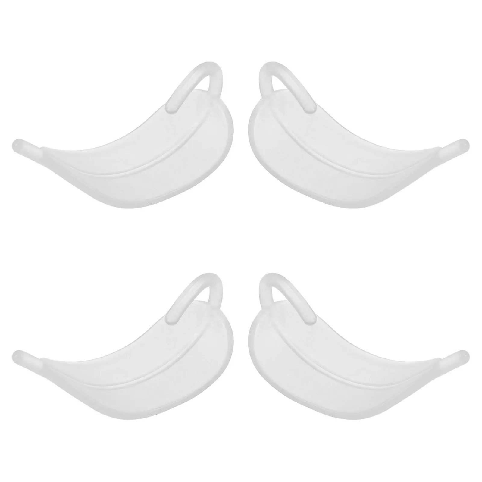 

2 пары прозрачных силиконовых наушников, аксессуары для девочек, улучшающие контуры лица, многоразовые прозрачные крючки для ушей