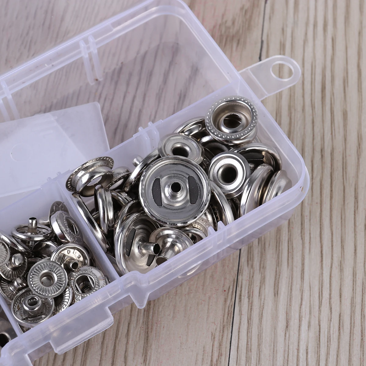 

40Set Metal Snap Fasteners Copper Press Studs Includes 9 Fixing Tools for Clothes Jackets Backpacks Shoes DIY Craft Supplies
