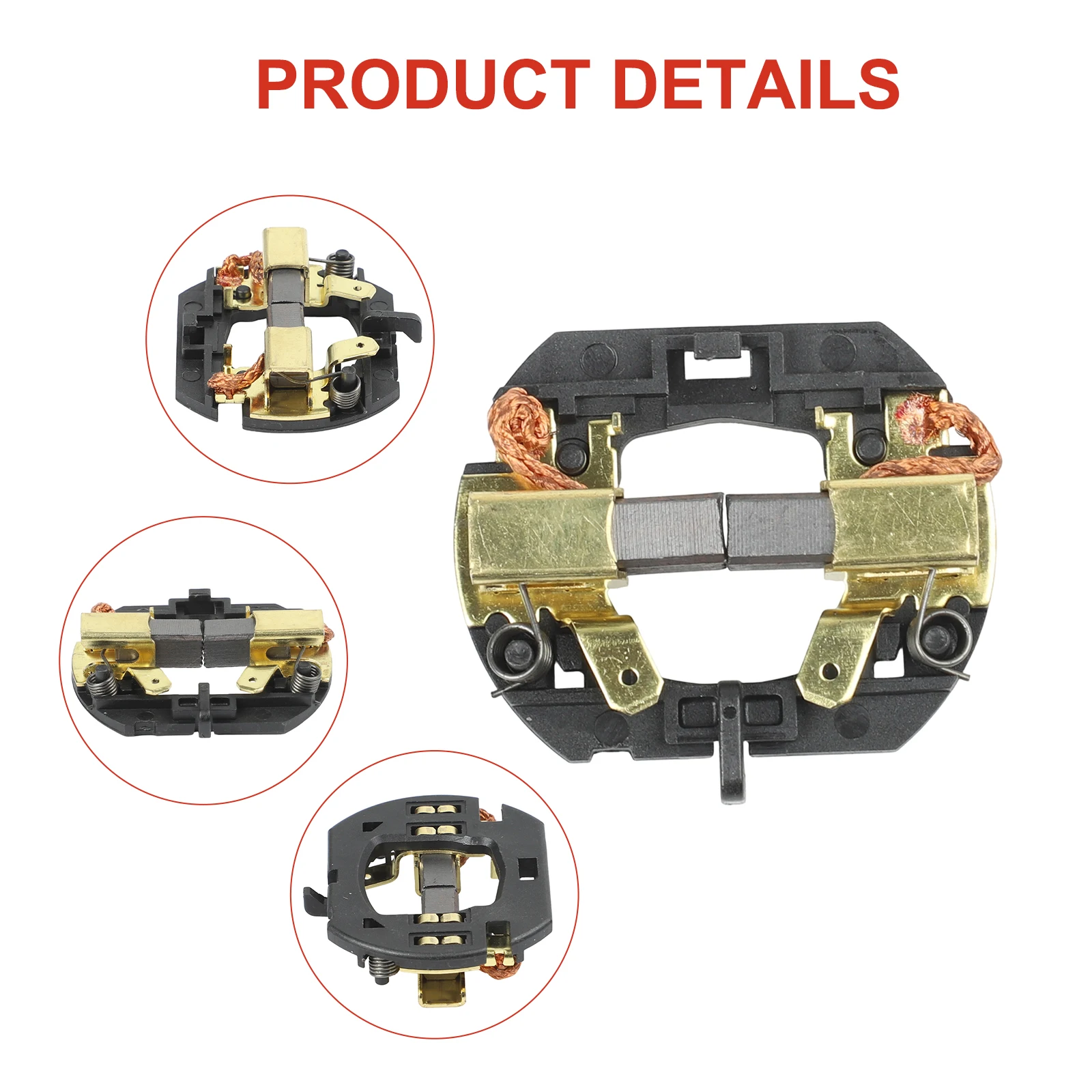as Picture Carbon Brush Holder Proper Installation Guide Replacement For DCD730 Replacement For DCD735 Carbon Construction