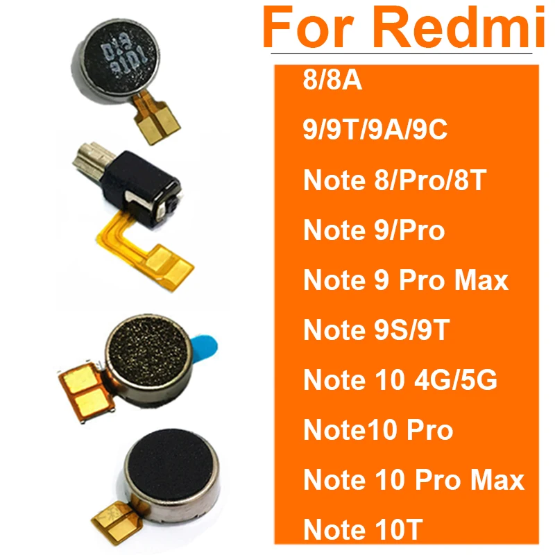 Motor Vibrator Module For Xiaomi Redmi Note 8 8T 9 9s 10 10T Pro 4G 5G Vibration Motor Flex Cable For Redmi 8 8A 9 9A 9T 9C