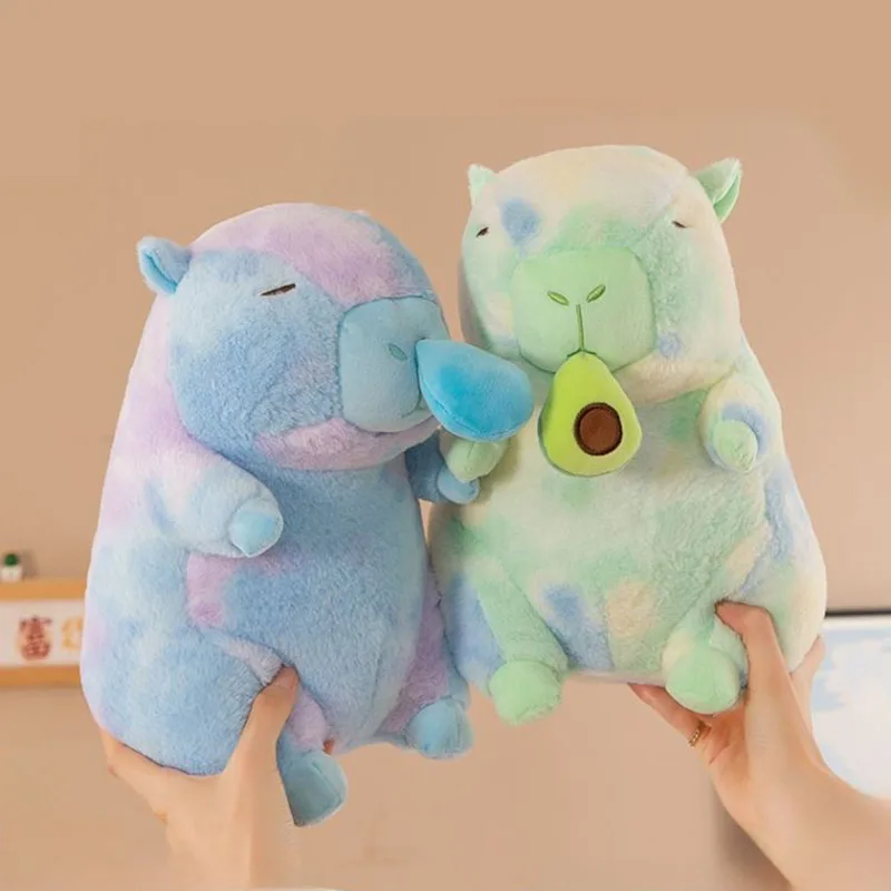 Peluche de Capibara en Varios Tamaños, Animal de Peluche Suave con Lindos Accesorios, Muñeco de Dibujos Animados Kawaii, Peluche de Moda, Regalo para el Hogar