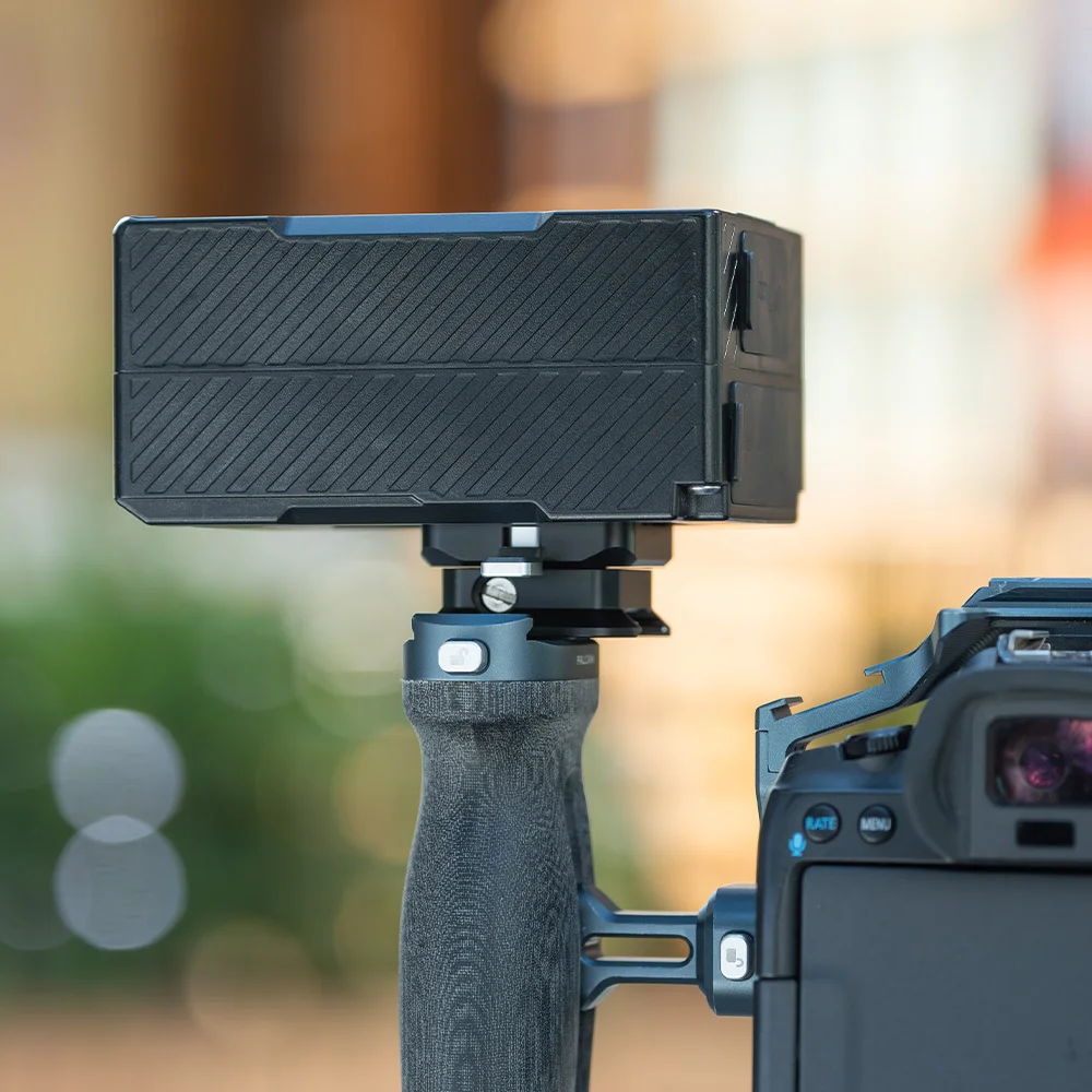 Placa giratória de liberação rápida FALCAM F22 para bateria de montagem em V compatível com gaiola de câmera F22 Acessórios de fotografia compactos