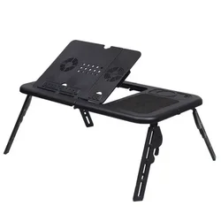 laptop desk for bed Multi functional adjustable table usb Cooling fan Portable folding adjustable laptop table lap desk