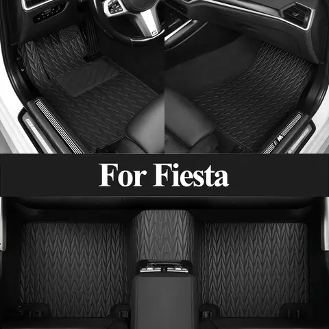 Custom car floor mat For Ford Fiesta 2011-2019 Waterproof Pad Car Mats floor Covers Car Accessories 10 best sales ford fiesta 2019 accessories - №1