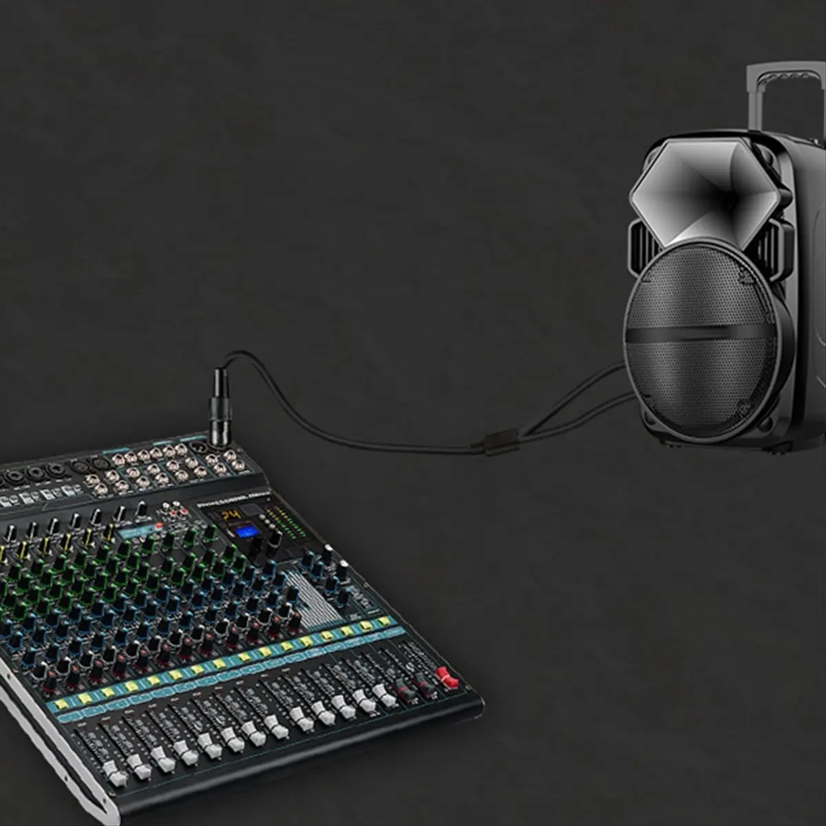 2026 جديد + 5-Core XLR أنثى إلى 3-Core المزدوج Xlr ذكر كابل تحويل الصوت Xlr مكبر للصوت كابل الميكروفون 0.5 متر #5