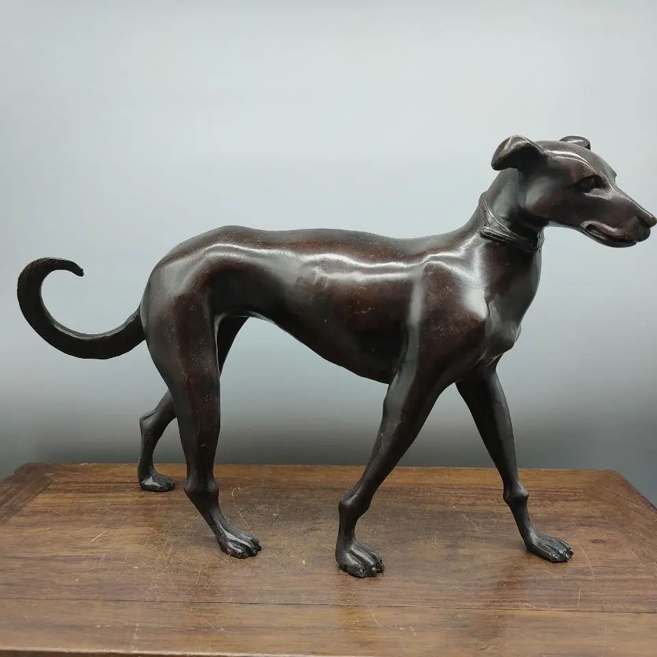 

Boutique Wealth Dog Retro Old Brass Watch Dogs, Twelve Zodiac Dog Ornaments, Dog Home Furnishings, Living Room Crafts