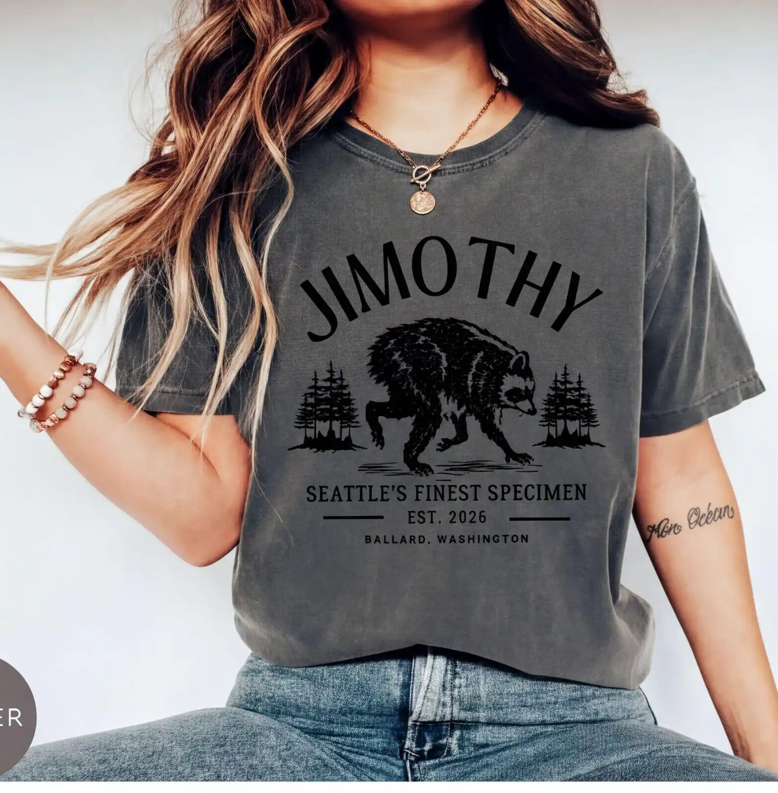 Raccoon Jimothy Viral Shirt Funny Trash Panda Wildlife T-Shirt Retro Animal Lover Meme Tee Men Women Raccoon Tshirts - view 5