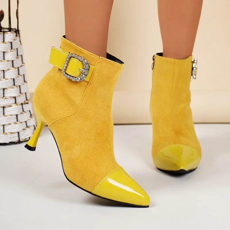 أزياء الشتاء الخريف الشتاء حزام مشبك المرأة وأشار سستة مزاجه جديد الجوارب الموضة النمط الأجنبي الخفيفة #4