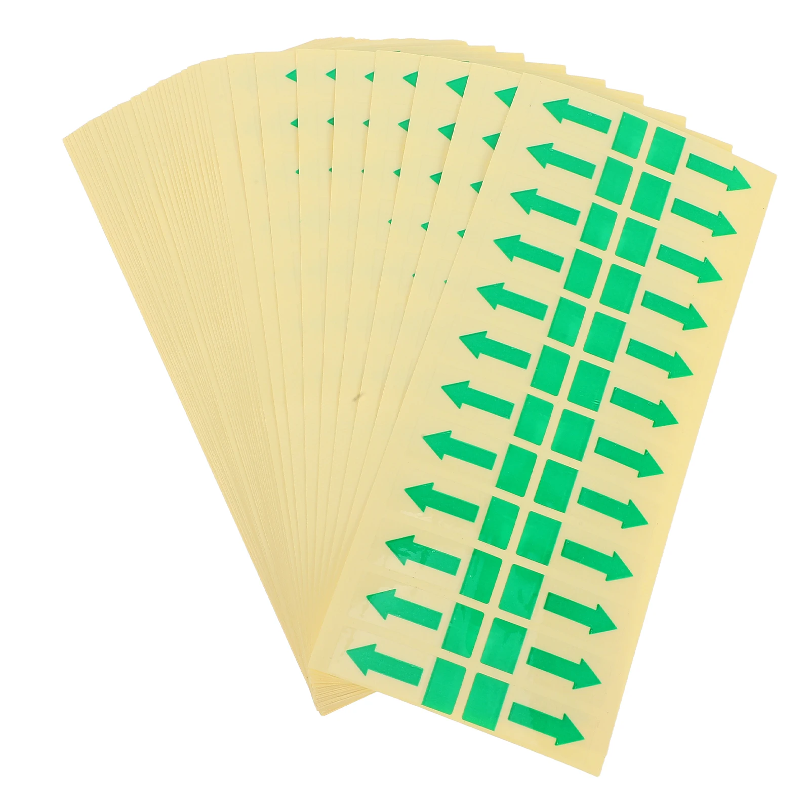 

1000 Pcs Sealing Directional Arrow Decals Green Sticker for Bags Trash
