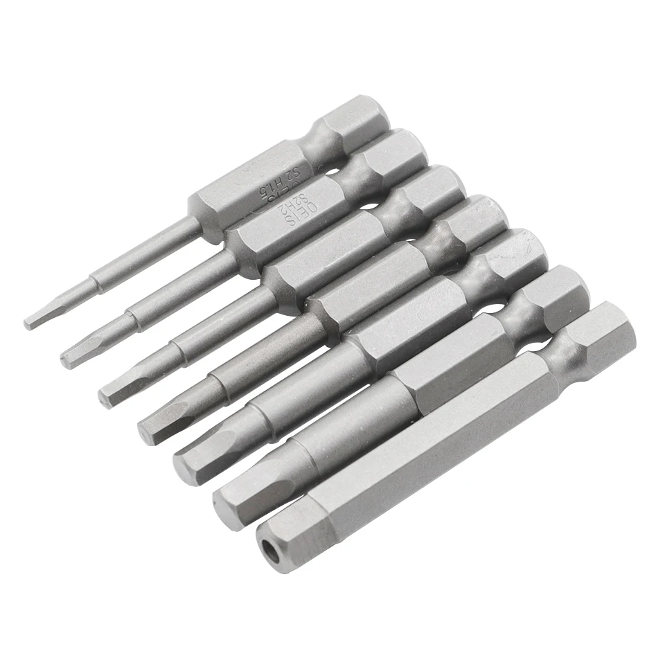 50mm-200mm Hex Head Allen Wrench Drill Bits Set   Long Allen Screwdriver Bits Magnetic Tips Hex Key Screwdriver Socket Bit Set