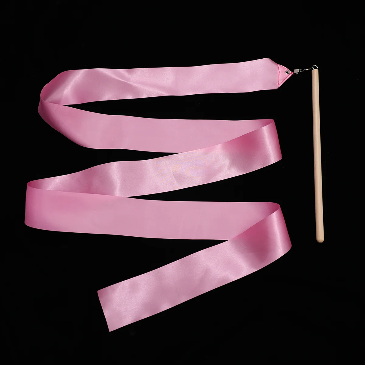 

2Pcs 2m Colorful Rhythmic Gymnastics Ribbon Dancing Gymnastics Ribbon Dancing Streamers for Kids Children (Pink)