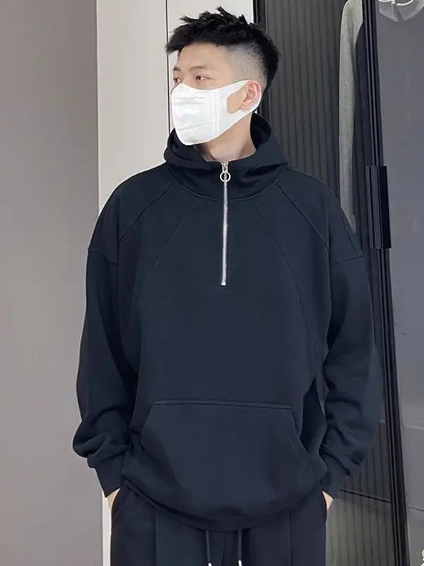 

Толстовка с капюшоном Thiened для мужчин, осенне-зимняя цветная молния Fce, теплая повседневная уличная одежда, китайское производство