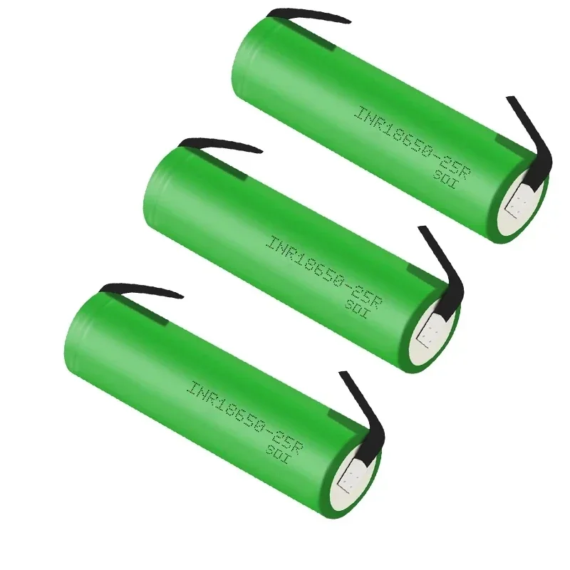 2022 100% New Brand 18650 2500mAh Rechargeable battery 3.6V INR18650 25R M 20A discharge batteries + DIY Nickel