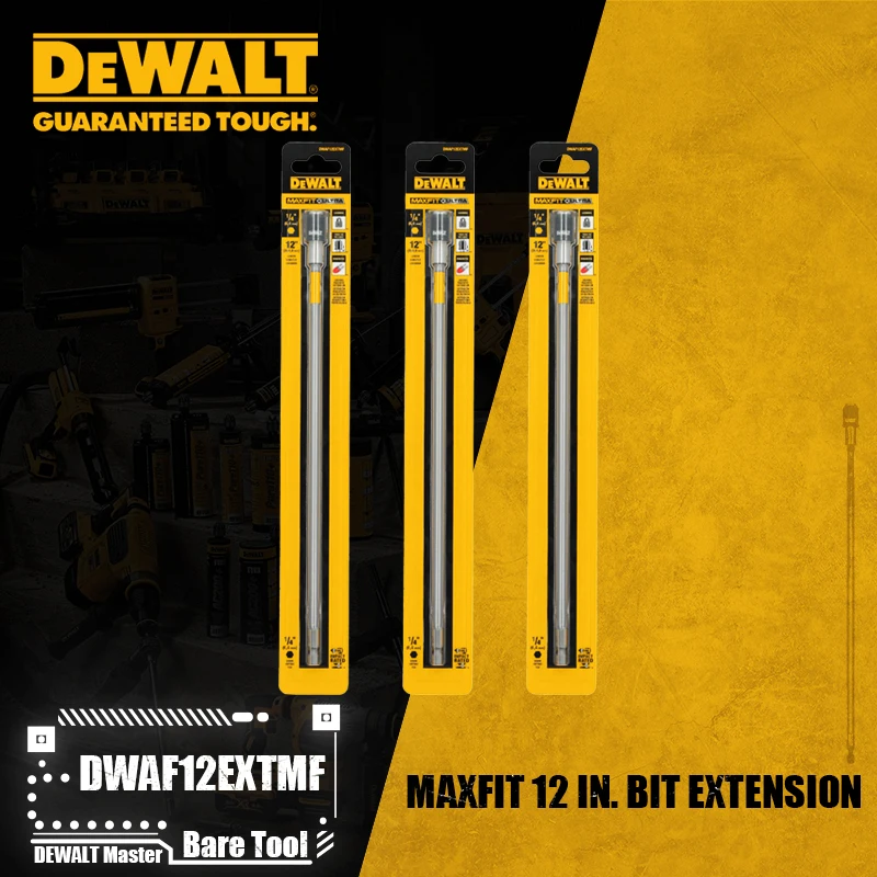 DEWALT DWAF12EXTMF/DWAF6EXTMF MAXFIT 12in./6in. Bitverlengstukken voor elektrische gereedschappen