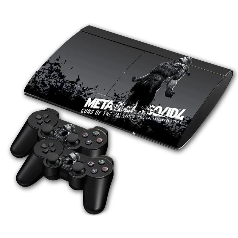 Vinilo Adhesivo Decorativo Metal Gear Solid para Consola PS3 Slim 4000 y Controles