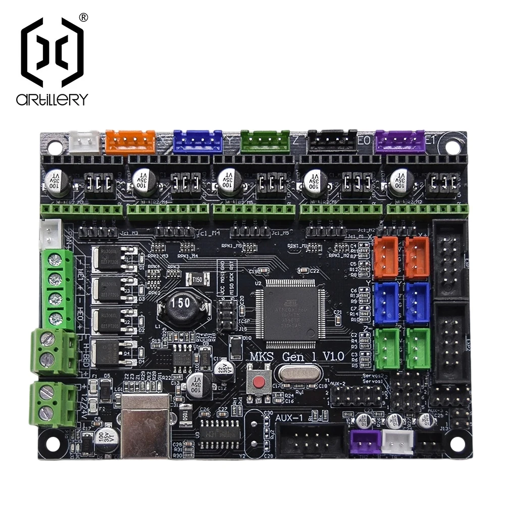 3D Printer Artillery Sidewinder X1 And Genius Motherboard With Firmware PCB Board Cable Kit 3D Printer Accessories