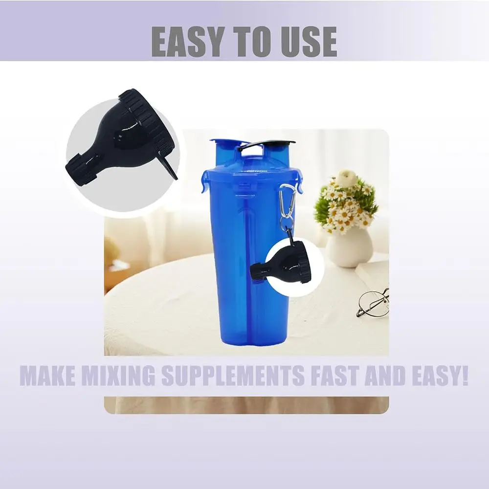 BPA Free Protein Powder Container Durable Portable Workout Supplies Shaker Cup Funnel 50ml Water Bottle Funnel