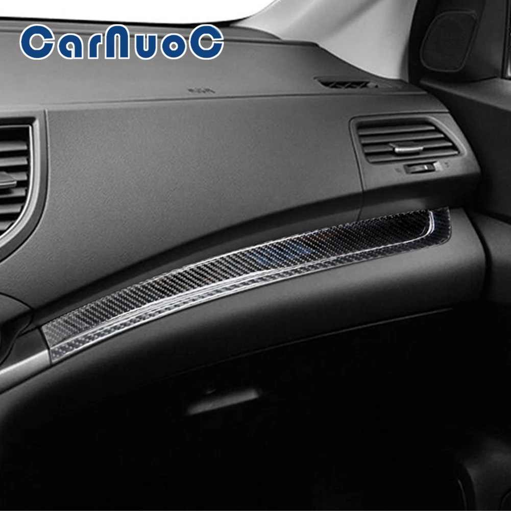 

Car Stickers Carbon Fiber Cover Trim Dashboard Decorative Strips For Honda CRV 2012 2013 2014 2015 2016 Interior Accessories