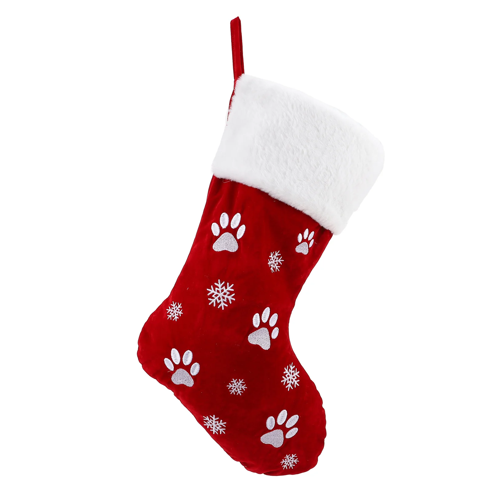 

Christmas Stocking Eco-Friendly Polyester Fiber Hanging Gift Socks For Family Party Tree Decoration Xmas Hanging Pendant