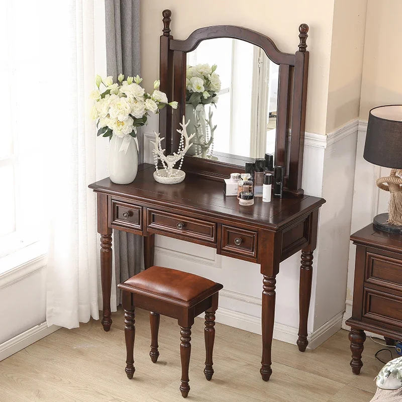 

*s forAmerican dressing table Bedroom dressing table Solid wood dressing table Small apartment