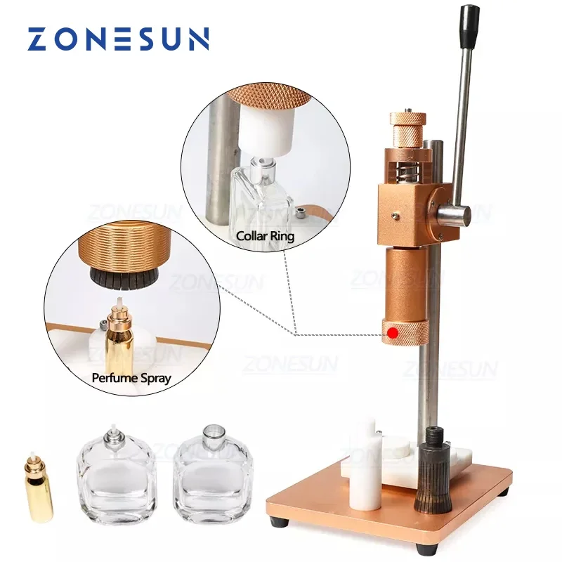 

13/15/18/20mm Dual Use Manual Perfume Bottle Crimping Machine For Sprayer Collar Ring Capper Metal Cap Pressing Capping Machine