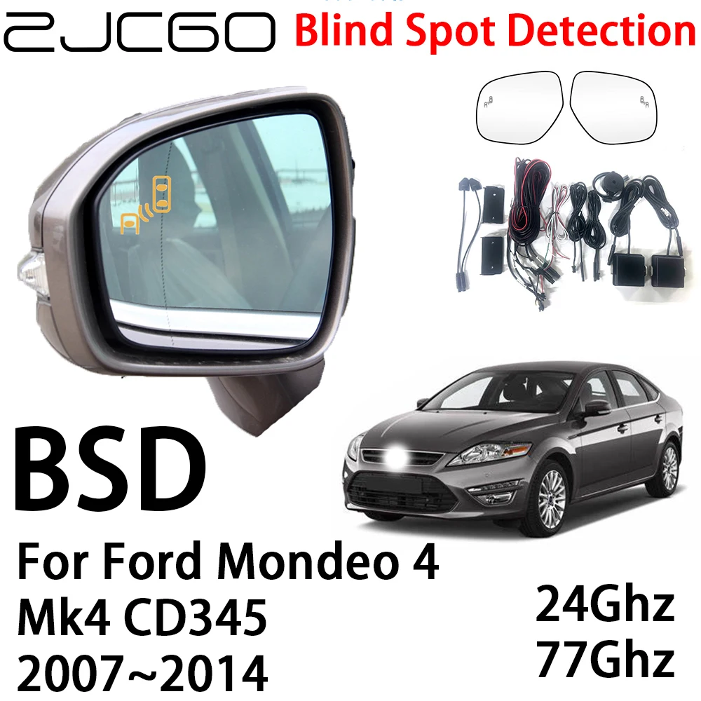 ZJCGO Car BSD Radar Warning System Blind Spot Detection Safety Driving Alert for Ford Mondeo 4 Mk4 CD345 2007~2014