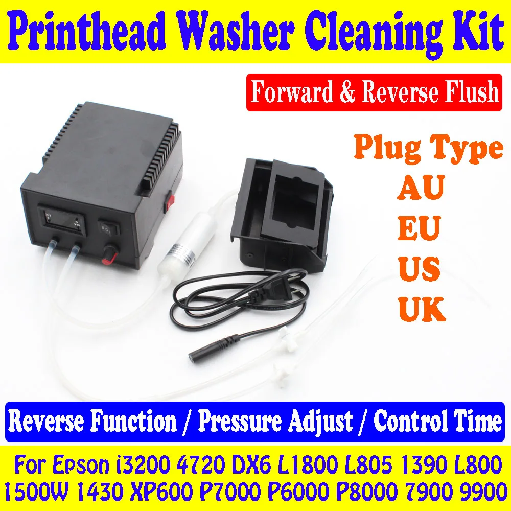 

DX6 DX7 DTF Printhead Ink Cleaning Machine Washer Unblock For Epson 1390 L800 L1800 L805 i3200 4720 P6000 Print Head Cleaner