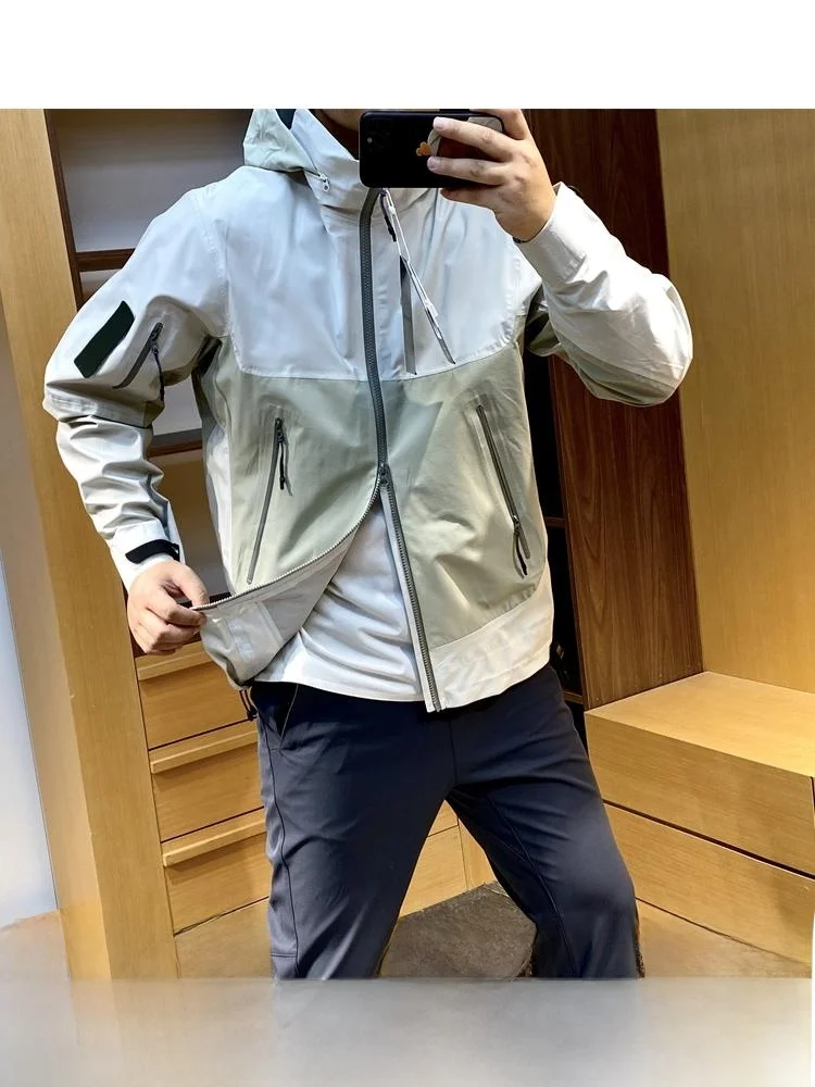 

Waterproof Outdoor Men's Jaet Hardell Invisible Windproof All-Weather Pred-Gum Jaet Youth Trend Autumn Long Sve