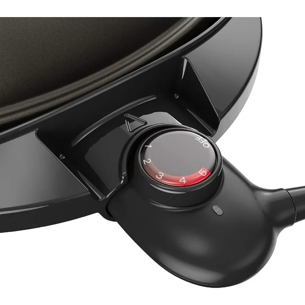 Electric Grill, 15-Serving, black