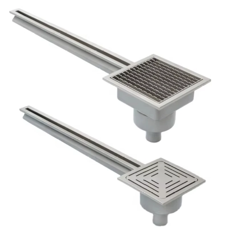 

Bathroom Square Chrome Plated Floor Drain Stainless Steel Anti Odor Kitchen Floor Drain