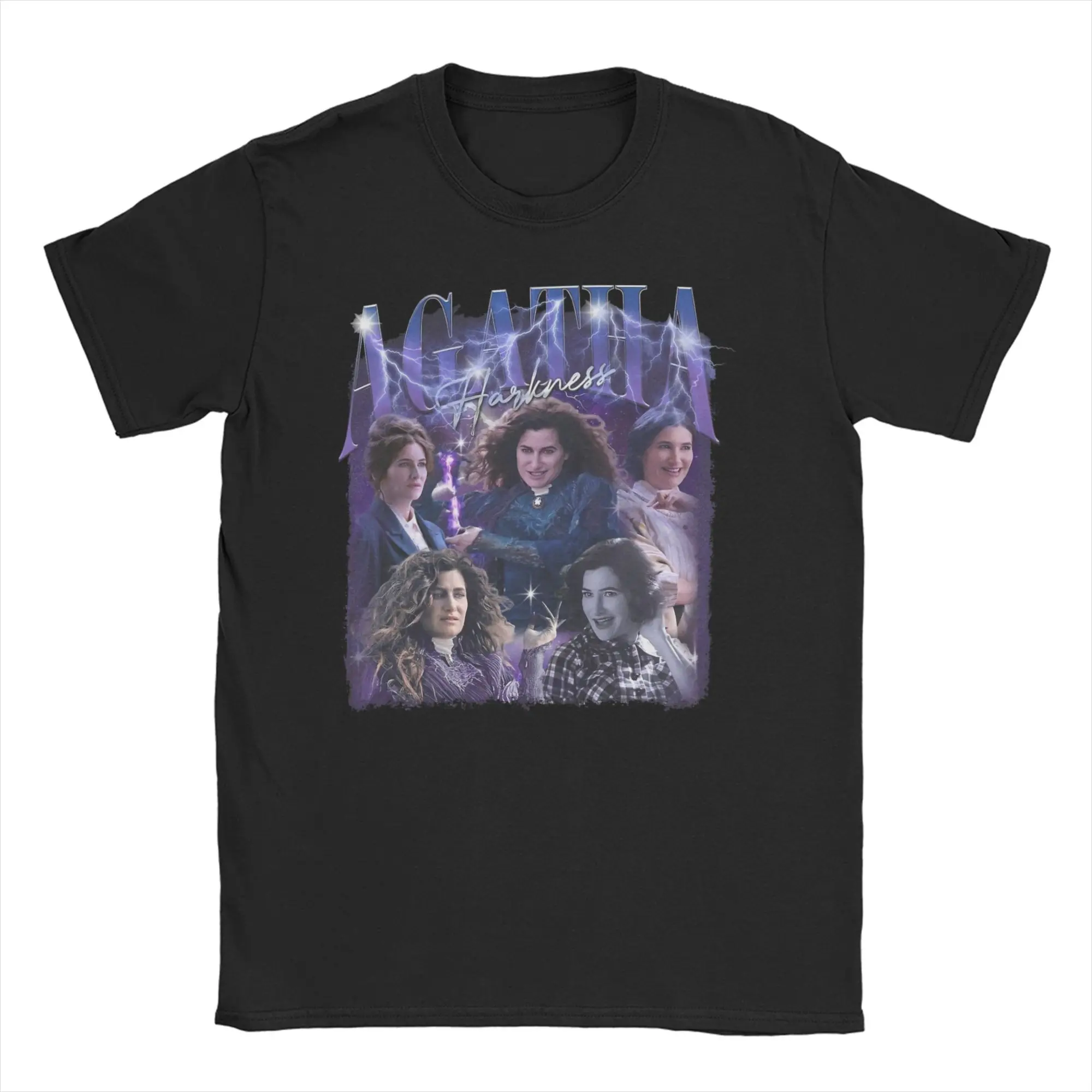 Camiseta para hombre Agatha All Alongs Camisetas de algodón humorísticas Camiseta de manga corta Coven Wanted Ropa de cuello redondo Única